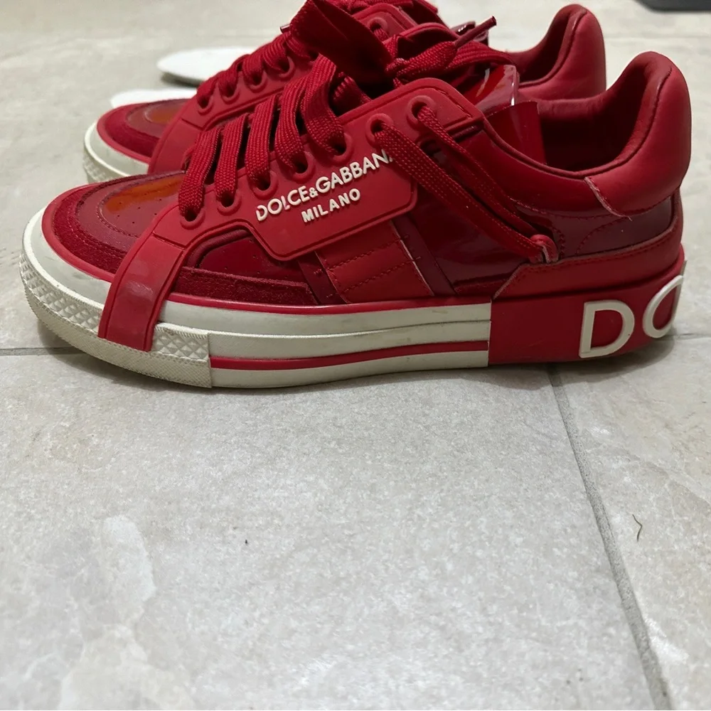 Dolce & Gabbana | Shoes | Dolce Gabbana Snearkers Red | Poshmark